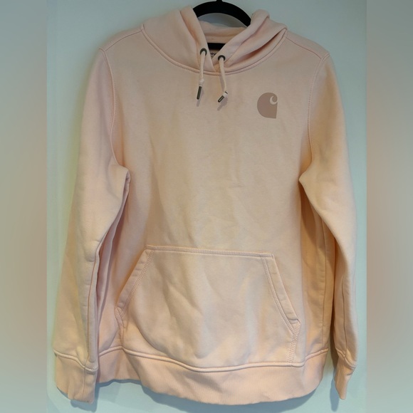 Carhartt Women's Soft Pink Hoodie - Picture 7 of 7